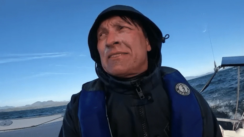 Eric Pesty sails his Corsair F-24 trimaran Geneva