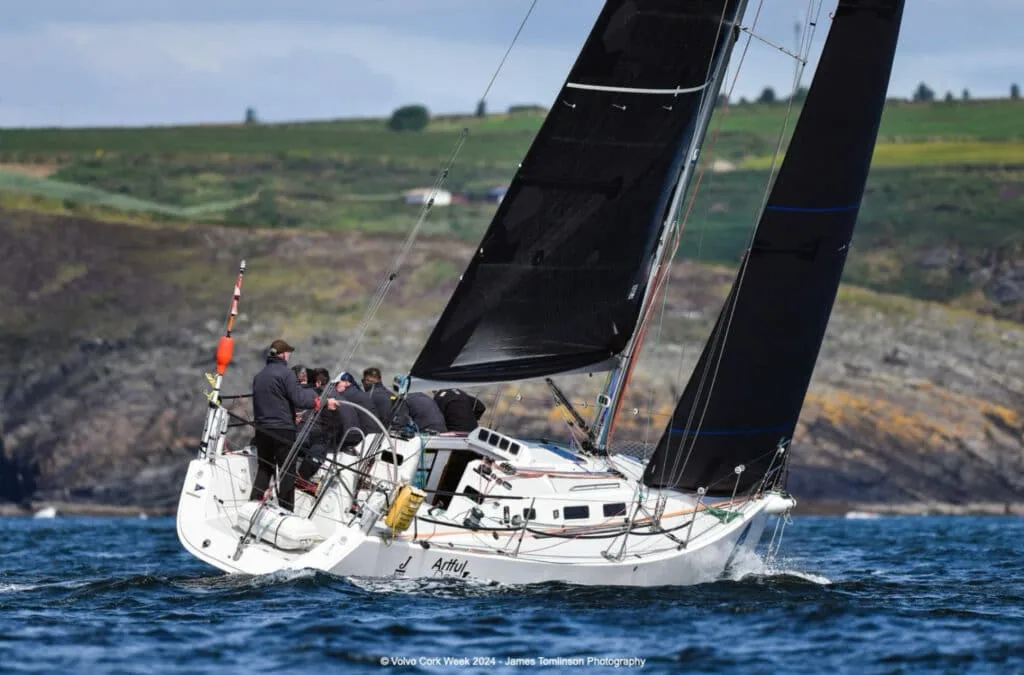 J/109, ARTFUL DODGER, at the 2024 Volvo Cork Week. Photo © James Tomlinson.