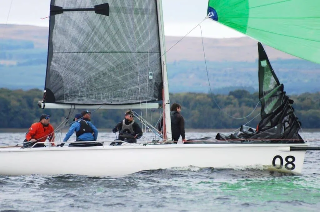 ROPE DOCK ATARA leads the fleet at the 1720 Sportsboat Southern Championships this September. Photo Ⓒ Shona Gibson / sg.media.
