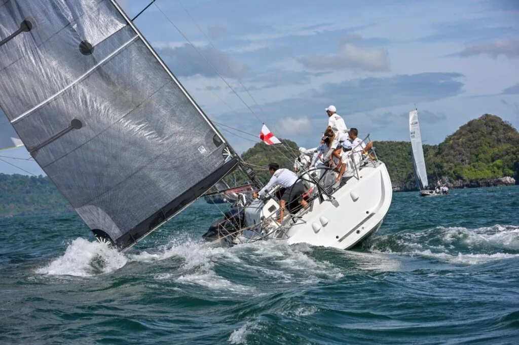 CHAR CHAN in gusty conditions at the 2025 Royal Langkawi International Regatta. Photo © Andy Leong Photography Studio.