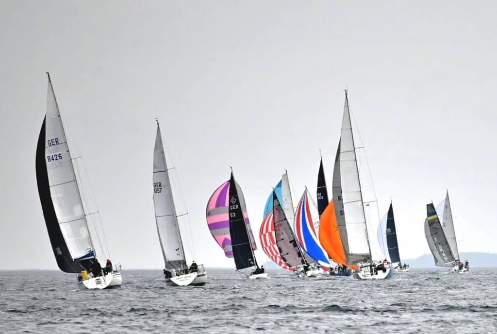 Screenshot of the Kieler Woche 2025 L30 European Championship overall results table