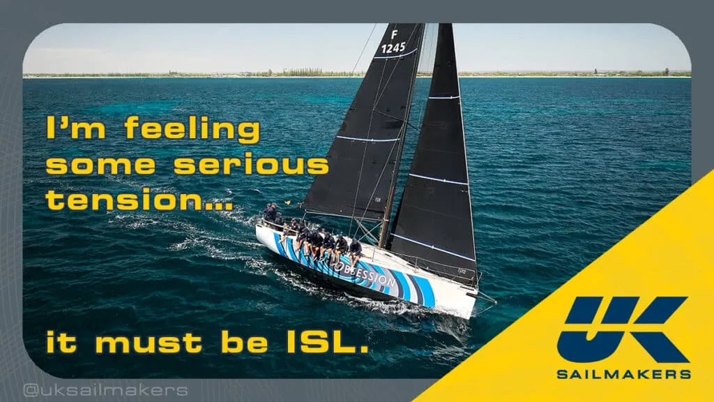 Valentine graphic over boat F1245: 'Serious tension... it must be ISL.'
