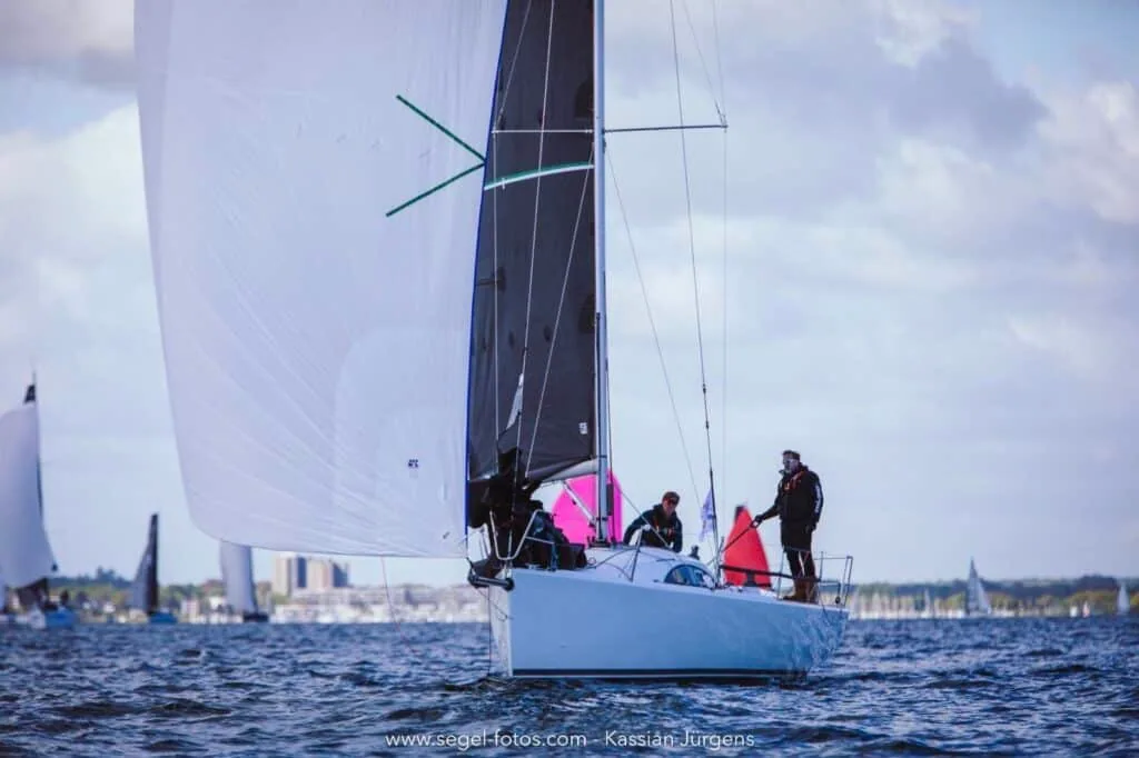 OM at the 2026 Baltic 500 doublehanded race. Onboard photos courtesy of Stefan Voss. Spinnaker photo © Kassian Jürgens | www.segel-fotos.com