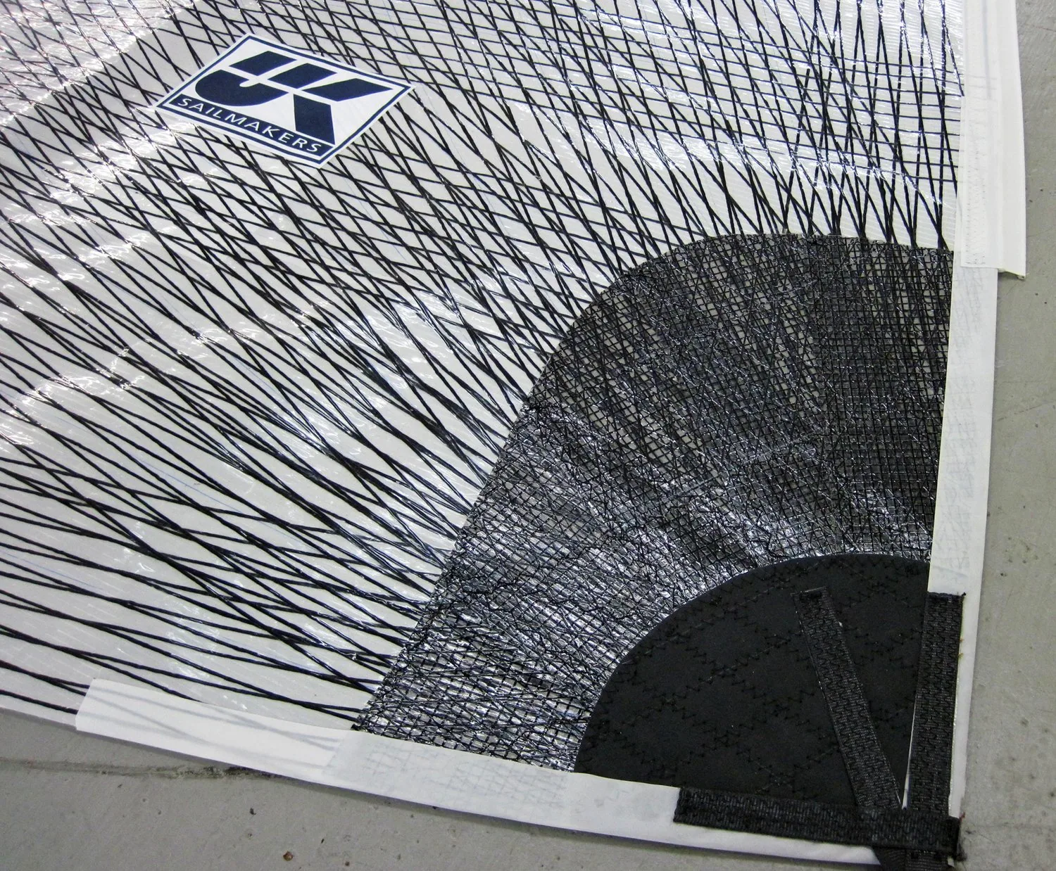 Carbon tapes on an X-Drive sail.