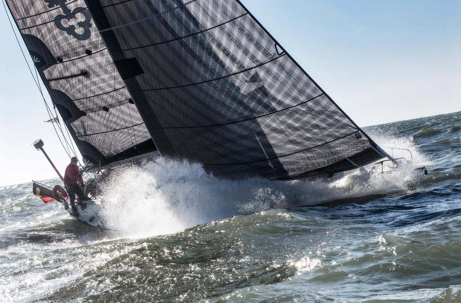 Even reefed, the X-Drive sails set smoothly.